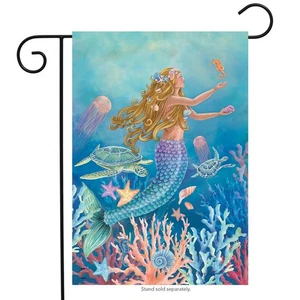 Briarwood Lane Mermaid Summer Garden Flag - Picture 1 of 4