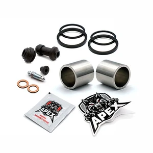 Brake Caliper Piston Seal NT650 Hawk GT J 1988 Front Honda Parts Stainless Kit - Picture 1 of 6