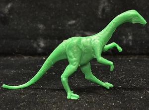 Vintage 1960s Bright Green Struthiomimus Plastic PMC Prehistoric Playset Figure - Picture 1 of 8
