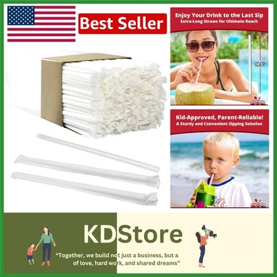 Pajitas Jumbo sin BPA, paquete de 300 Foto 1 de 4