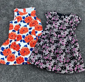 Lot of 2 JANIE and JACK Girls summer/ spring dresses sleeveless Size 4 - Picture 1 of 11
