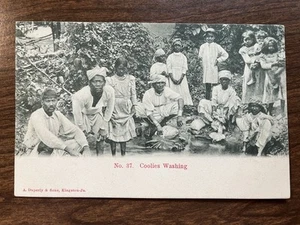 Postal Coolies Washing, Jamaica, ICM ~ Sin publicar, UDB - Imagen 1 de 2