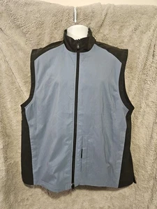 Ashworth Weather Systems, Mens Large Golf Blue Black Polyester Vest NWT New - Picture 1 of 10