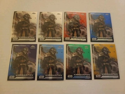 2024 Topps Chrome Star Wars #26 KRRSANTAN,  Ray wave,blue pulsar,aqua,green,gold - Image 1 of 2