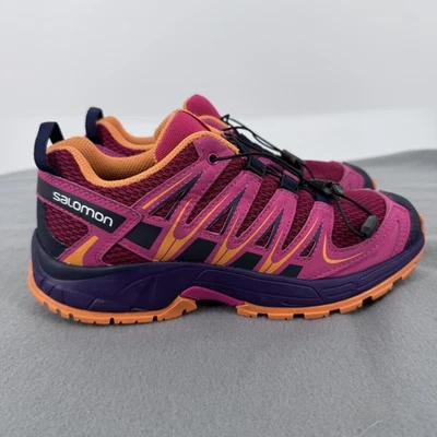 Salomon XA Pro Zapatos Juveniles Talla 4 Rosa Quicklace Trail Running Contagrip 401330 Foto 1 de 4