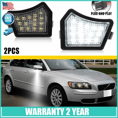 Luces de cortesía LED debajo del espejo retrovisor charco para Volvo XC90 2004-2016 XC70 2007-2014 Foto 1 de 4