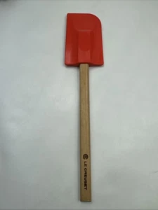 LE CREUSET Spatel Schaber, Silikon & Holz - Orange 13 Zoll - Bild 1 von 5