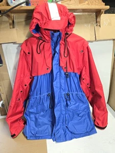 High Performance Bone Dry Rainwear Mens Large Jacket Red Rain Gear, red & blue - Picture 1 of 13