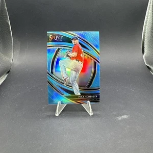 2020 Panini Select Max Scherzer Carolina Blue Prizm Ssp /35 Nationals HOF - Picture 1 of 3