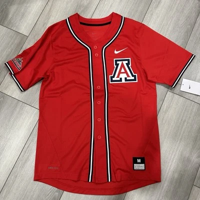 NEW! Nike Arizona Wildcats Baseball Dri-Fit Jersey Red Men’s Size M NWT RARE - Image 1 of 4