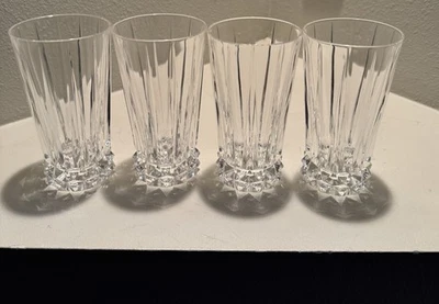 Oleg Cassini Rosenthal Blossom Crystal Glasses Set of 4 - Image 1 of 4