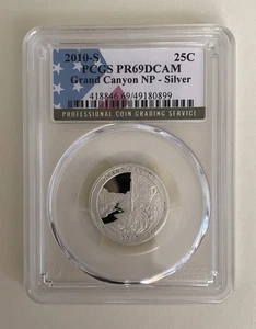 2010-S 25C State Quarter Grand Canyon PCGS PR69 DCAM 90% Silver  - Picture 1 of 2