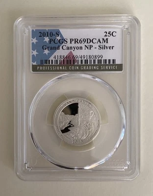 2010-S 25C State Quarter Grand Canyon PCGS PR69 DCAM 90% Silver  - Image 1 of 2