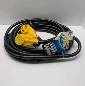 Camco 55191 Power Grip 30A Camper/RV 25' Extension Power Cord 10 Gauge 3750W - Bild 1 von 9