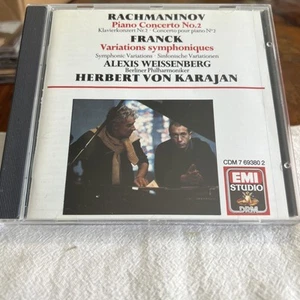 RACHMANINOV: PIANO CONCERTO No. 2, Franck WEISSENBERG/KARAJAN, CD 1988 EMI RARE - Imagen 1 de 5