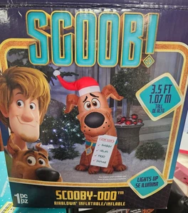 Gemmy 3.5ft Tall Scoob w/ Gift List Christmas Inflatable - Picture 1 of 2