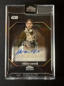Hermoine Corfield como Tallie Lintra Auto 2024 Topps Star Wars Cromo Negro #ALS-H - Imagen 1 de 3