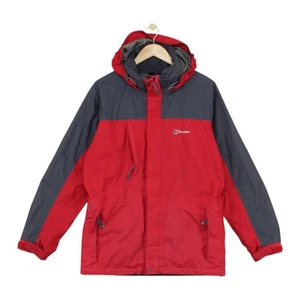 Berghaus AQ2 Waterproof Jacket Mens Size S Red 3 In 1 Hooded Outdoor - Picture 1 of 15