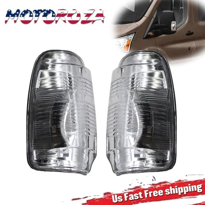 Espelho lateral luz de seta direita+esquerda para FORD TRANSIT 150 250 350HD 2015-22 - Imagem 1 de 4
