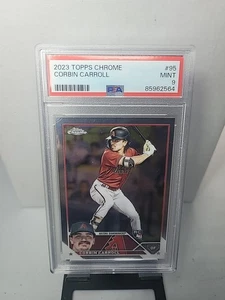 *PSA 9* 2023 Topps Chrome CORBIN CARROLL Refractor RC #95 Arizona Diamondbacks - Bild 1 von 2