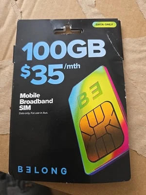Australian Sim Card 100gb Belong - Image 1 of 3