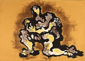 Jacques LIPCHITZ "L'ultimo abbraccio" 1971 litografia originale firmata - Picture 1 of 1