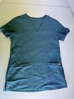 Figs Technical Collection Teal Short Sleeve Scrub Shirt Nurse Doctor Medical XXS