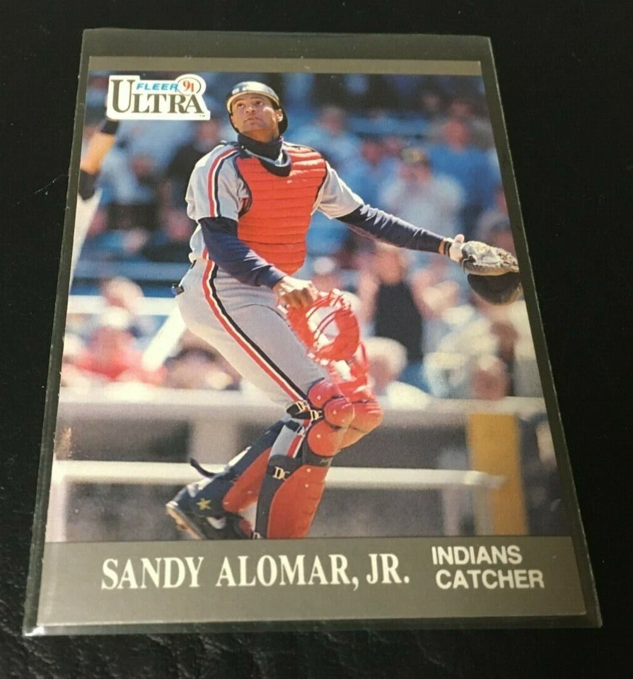 SANDY ALOMAR JR. 1991 FLEER ULTRA BASEBALL CARD #105 CLEVELAND INDIANS - Image 1 of 1