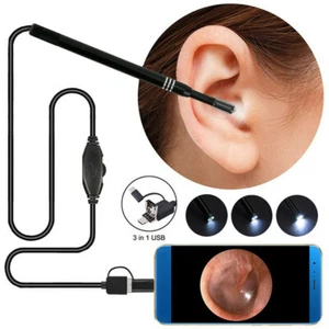 Led Endoscope Otoscope Ear Camera Scope Earwax Removal Ear Canal Cleaning Tools - Picture 1 of 14