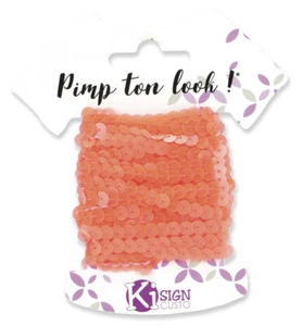 Ruban Sequins Orange Fluo 6m Largeur 6 mm - Imagen 1 de 1