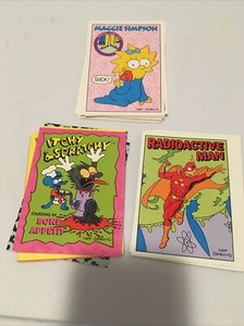 1993 SKYBOX The SIMPSONS Lot of 33 Cards Krusty Radioactive Boy Maggie + More