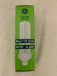 GE 97636 F42TBX/841/A/ECO 42W T4 Triple Tube CFL 4pin GX24q-4 4100k Cool White - Picture 1 of 8