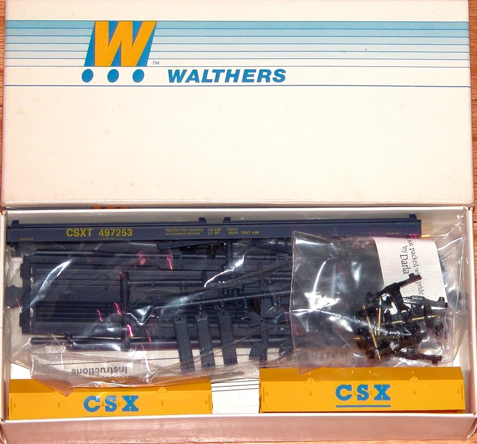 HO WALTHERS 932-3870 CUSHION COIL CAR KIT CSX # 497253 - Image 1 of 1
