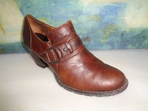 Born Womens Brown Leather Slip On Casual Low Loafers Size 6.5M - Picture 1 of 8
