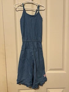 Ruffle Girl Denim Jumper, Size 6 - Picture 1 of 3