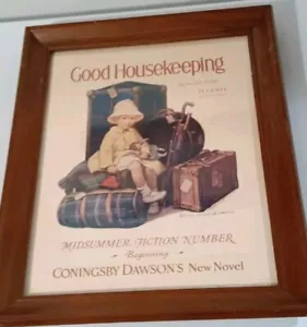 1926 Holzrahmen Mittsommer Belletristik Nummer gute Hauswirtschaft Zeitschrifteneinband Vintage - Bild 1 von 7