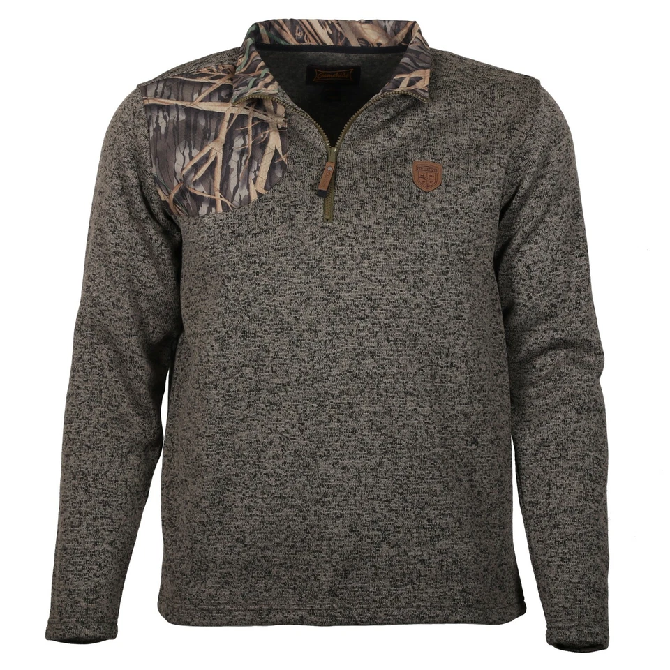 Mossy Oak Gamekeeper Men's Wing Shooter Fleece Quarter Zip Fleece Pullover - Image 1 of 1