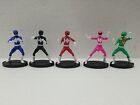 Power Rangers Figurines Cake Toppers Complete Set Of 5 Mini Action Figures