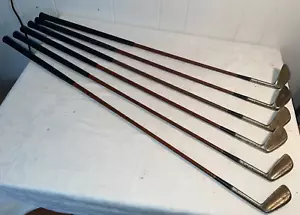 Spalding Kro-Flite Robert T Jones Jr 6 Irons no's 2 & 4-8 - Picture 1 of 21