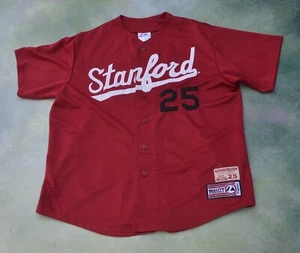 Vintage Majestic NCAA 1990 Stanford University Mike Mussina #25 Jersey Size XL. - Picture 1 of 12