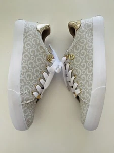 GBG Los Angeles Women's Ggolani-R Tan White Tan Gold Sneakers Shoes Size 8.5 - Picture 1 of 11