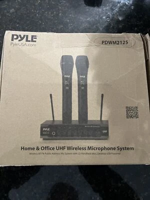 Pyle PDWM2125 Portable UHF Wireless Battery Operated Microphone System - Image 1 of 3