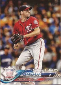 2018 TOPPS # 346 - MAX SCHERZER - WASHINGTON NATIONALS  - Picture 1 of 1