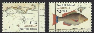 2022 Norfolk Island George Raper set of 2 Mint MUH MNH - Picture 1 of 1