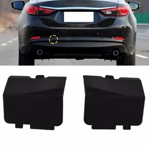 Black Plastic Rear Bumper Towing Tow Hook Eye Cover Cap for Mazda 6 2013 2018 - Picture 1 of 12