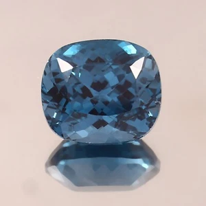 Piedras preciosas sueltas de turmalina azul indicolita natural corte 13,45 quilates 14x12 mm - Imagen 1 de 4