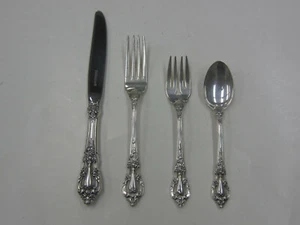 Lunt Eloquence 4 Piece Sterling Silver Place Setting (Lot #1) - Picture 1 of 12