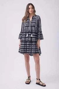 DECJUBA Indie Embroidered Mini Dress Size 12 RRP $169.95 #6049 - Picture 1 of 8