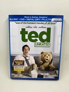 Ted (Blu-ray Disc, 2012, 2-Disc Set, Unrated Includes Digital Copy UltraViolet) - Picture 1 of 3