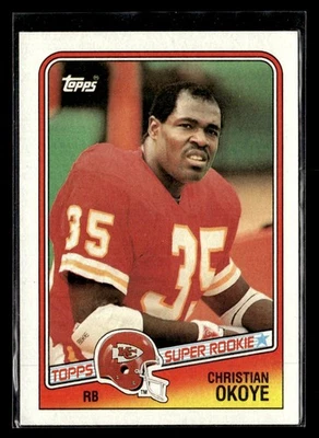 1988 Topps #363 Christian Okoye Rookie Card Kansas City Chiefs - Image 1 of 2